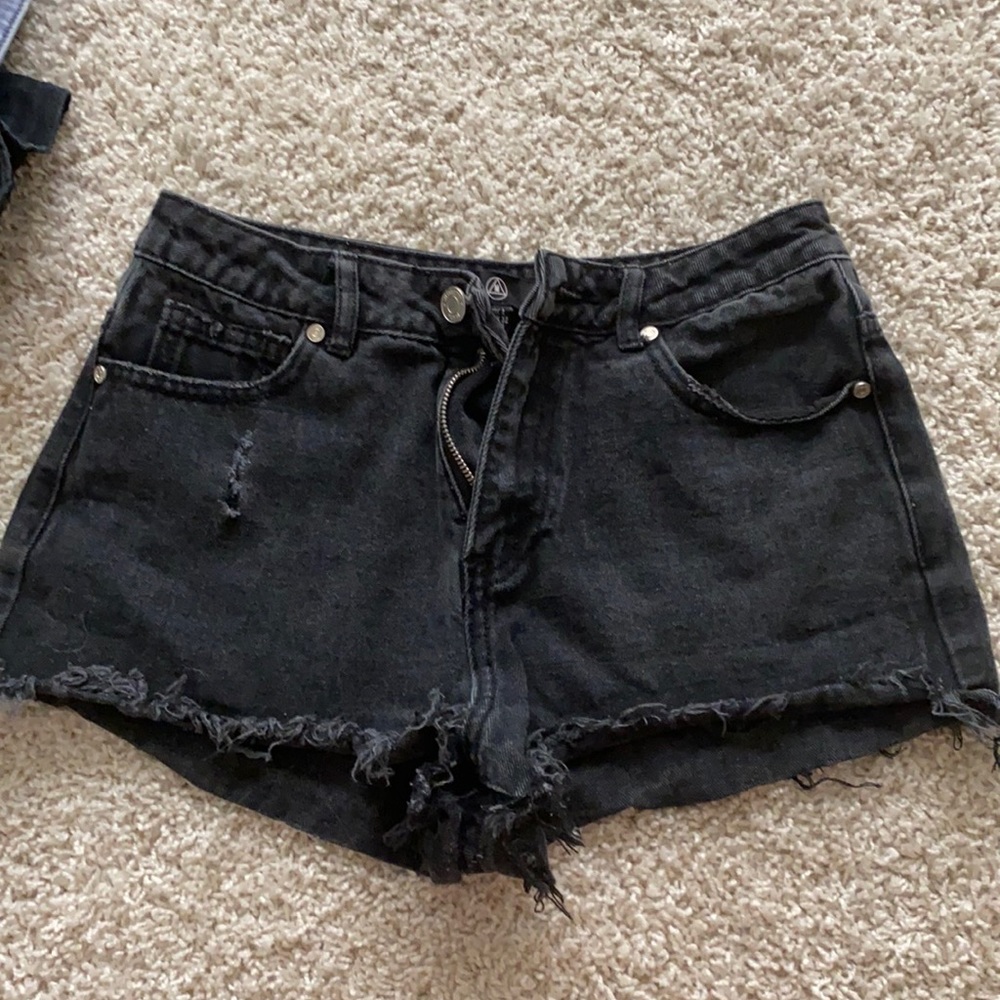 Pacsun black denim shorts